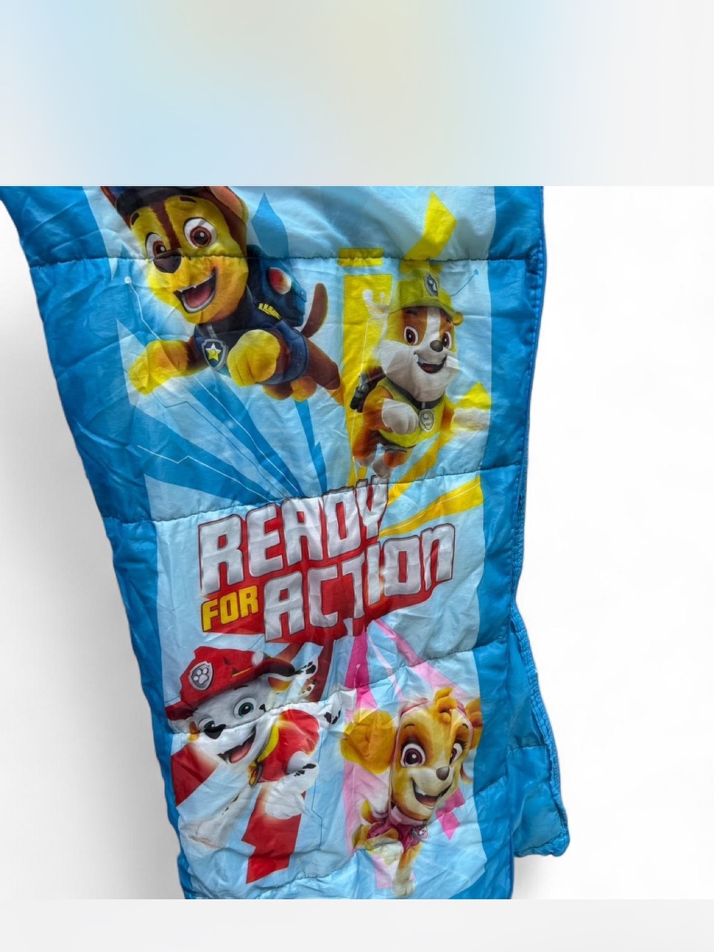 Paw Patrol Blue and Yellow 'Ready for Action' Kids Throw